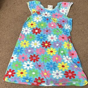 Vintage Hanna Andersson Blue Floral Kids Dress